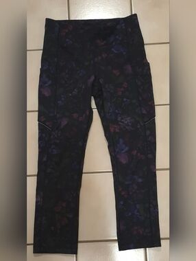 Lululemon Speed Up Crop 21" – Frozen Flourish Multi (4)